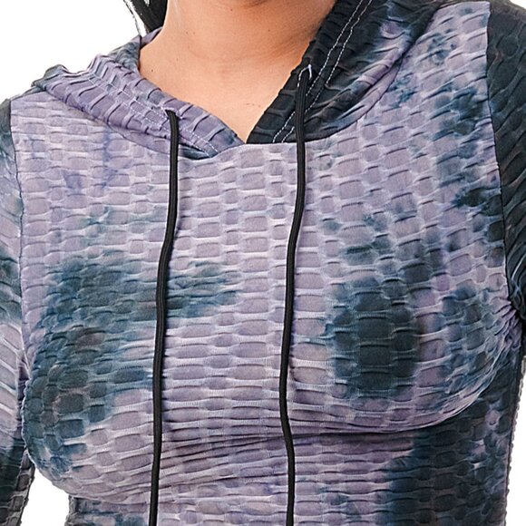 NWT Activewear Women's Stretchy Tie Dye 2PC Workout Set, Tracksuits, Gym S/M/L - Picture 3 of 7